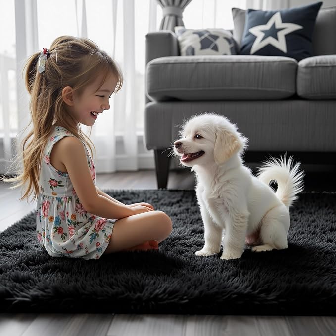 Rugs for Living Room 6x9, Alfombras para Salas Shag Large Plush Soft Area Rug - Image 8