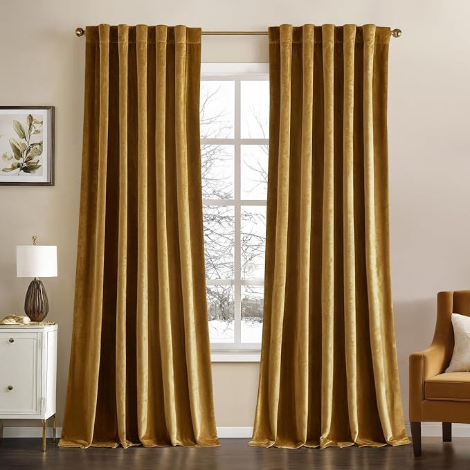 MIULEE Velvet Curtains 108 inches by MIULEE