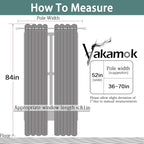 Yakamok Blackout Curtains for Bedroom, Thermal Insulated Blackout Window - Image 7