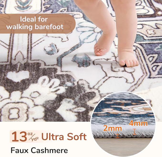 OPPODREAM Soft Throw Rugs 2x3, Small Washable Entryway Rugs 2 x 3 - Image 2