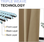 Simplebrand Ava Taupe Blackout Curtains - Image 5