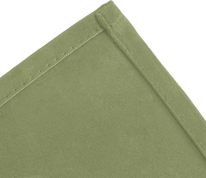 LEMOMO Sage Green Blackout Curtains 52 x 63 Inch Length/Set of 2 Curtain - Image 7