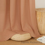 NICETOWN Linen Curtains for Windows 90 inch Long, Grommet Semi Sheer Vertical - Image 6