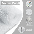 6x9 Fluffy Area Rug for Living Room, Shag Area Rugs for Bedroom - Image 5