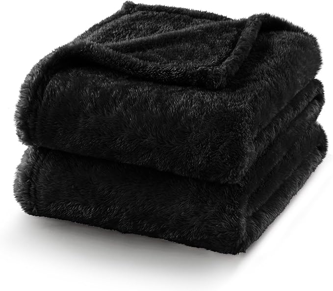 Exclusivo Mezcla Plush Fuzzy Fleece Bed Blanket Queen Size, Super Soft - Image 7