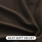 RYB HOME Brown Blackout Curtains 84 inches Long Velvet, Room Darkening Thermal - Image 5