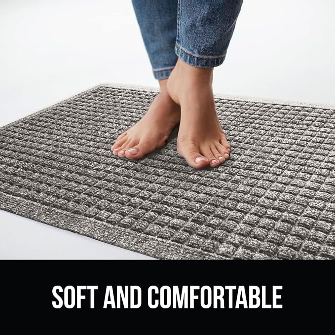 GORILLA GRIP® Ultra Absorbent Front Door Mat Outside Entrance 47x35, Traps Dirt - Image 7