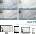 White Small Sheer Curtains Tier 30 Inches Length 2 Pieces, Light Filtering Cafe - Image 7