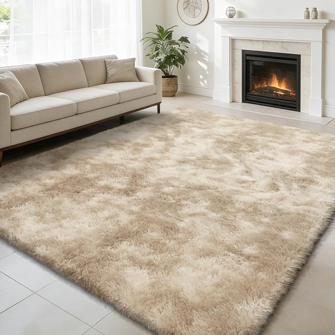 8x10 Fluffy Area Rugs for Living Room, Shag Area Rug for Bedroom, Soft Fuzzy by yulidayang