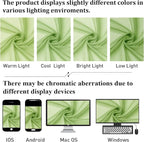 Lecloud Lime Sheer Curtains 63 Inch Length 2 Pcs, Lightweight Solid Transparent - Image 4