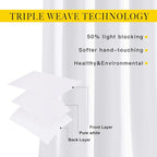 NICETOWN White Room Darkening Bedroom Curtains, Grommet 50% Blackout Thermal - Image 3