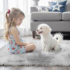 Super Soft Shaggy Area Rugs for Bedroom 4x6 Feet, Shaggy Plush Living Room Shag - Image 2