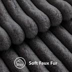 decorUhome Cozy Faux Fur Throw Pillow Covers 20x20 Set of 2 Decorative Soft - Image 3