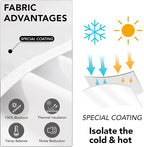 Deconovo Total Blackout Curtains 2 Panels W70 x L108— 100% Blackout, Thermal - Image 3