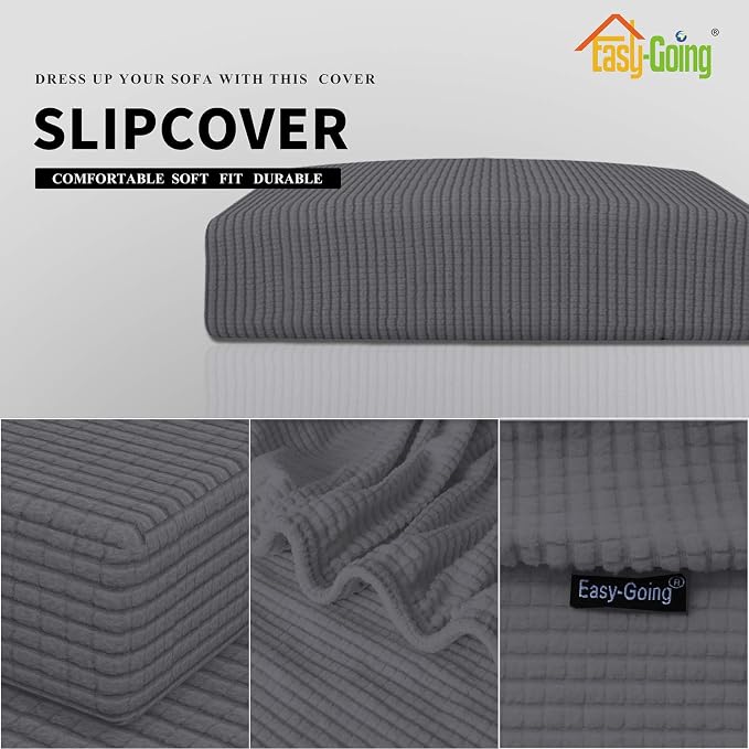 Easy-Going Stretch Loveseat Cushion Cover Sofa Cushion Furniture Protector Sofa - Image 3