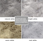 Tangsoo Round Faux Fur Rugs, Sheepskin Round Rug 3ft, 3x3 Fuzzy Plush Fur Rug - Image 2