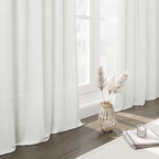 Off White Linen Curtains 80 inches Long - Image 7