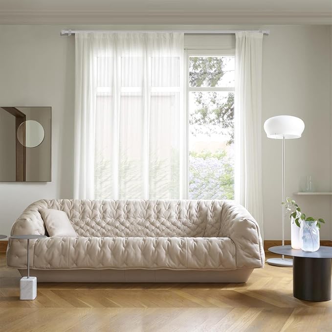 Standard Decorative Window Curtain Rods 30 to 116 Inch, 5/8 Inch Diameter Small - Image 3