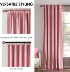 MIULEE Velvet Curtains 84 inches 2 Panels - Image 2