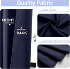 Simplebrand Ava Navy Blue Blackout Curtains - Image 3