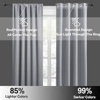 RYB HOME Blackout Curtains for Bedroom Living Room 72 inches Long, Thermal - Image 5