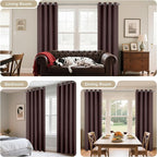 Joydeco Blackout Curtains 90 Inches Long 1 Panel, Thermal Insulated Long - Image 6
