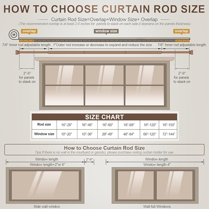 Lootkell Modern Gold Curtain Rods - Image 7