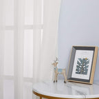 NICETOWN Beige Sheer Curtains 90 inch Length, Grommet Airy & Lightweight Chic - Image 5