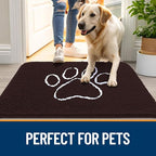 OLANLY Dog Door Mat for Muddy Paws 40x24, Paw Print Design, Absorbs Moisture - Image 6