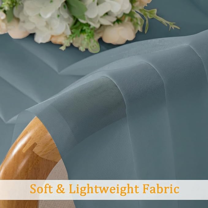 Gwine Sheer Curtains for Living Room 45 inch Length - Image 7