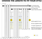 MIULEE Blackout Curtains for Bedroom Living Room 96 Inches Long 2 Panels - Image 7