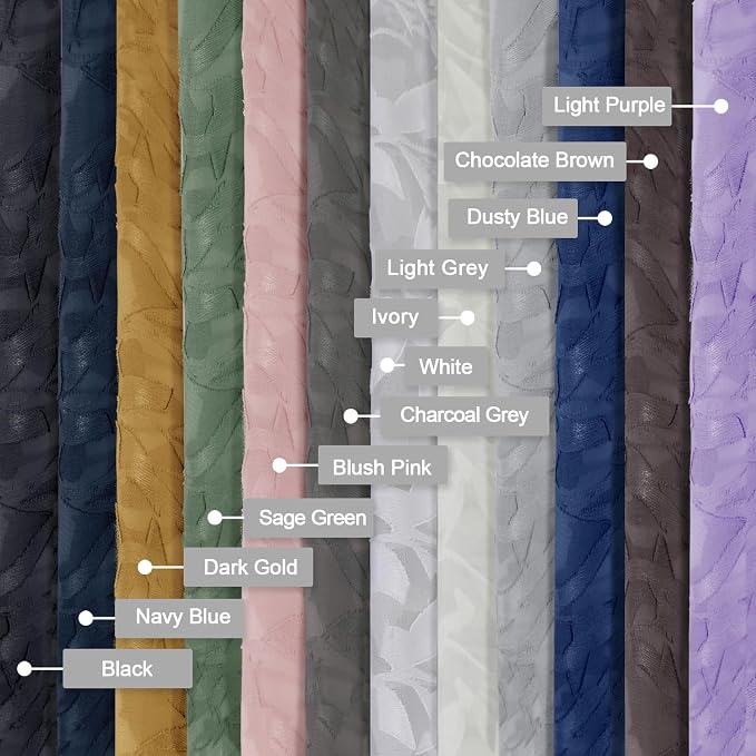 Lecloud Leia Blush Pink Sheer Curtains 45 Inch Length 2 Pcs, Rod Pockets - Image 9