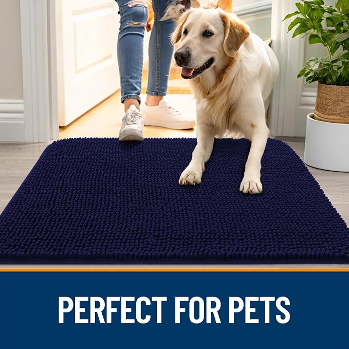 OLANLY Dog Door Mat for Muddy Paws 59x24, Absorbs Moisture and Dirt, Absorbent - Image 6