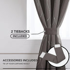 Deconovo Blackout Curtains, Thermal Insulated Soundproof Grommet Drapes - Image 4