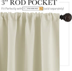 RYB HOME Cafe Curtains 30 inch Length, Short Light UV Heat Blocking Energy - Image 2