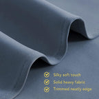NICETOWN Kitchen Curtains Blackout Curtains & Drapes, Stone Blue, Thermal - Image 5