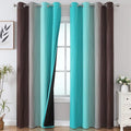 Estelar Textiler Full Room Darkening Gradient Blackout Curtains 96 Inch Length by ESTELARTEXTILER