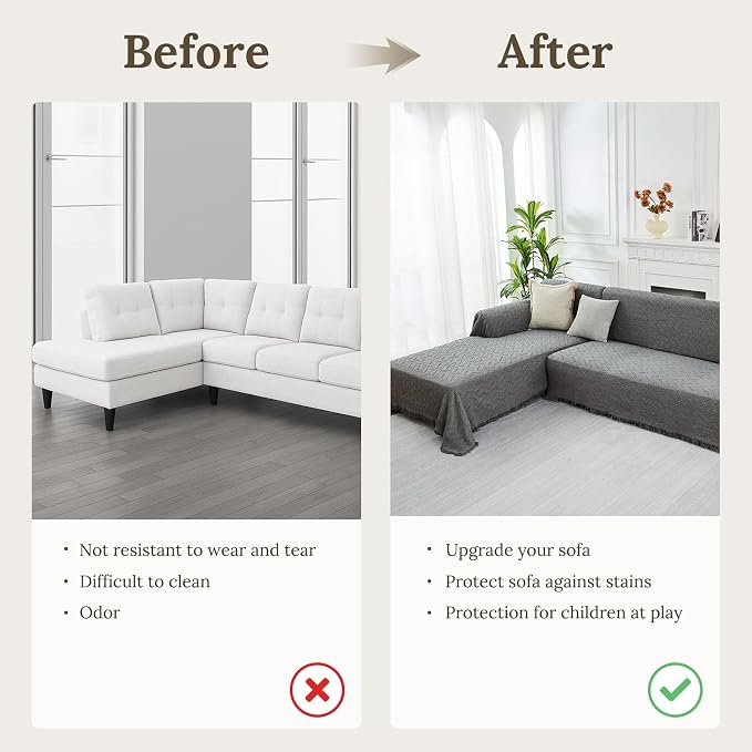 HOMERILLA Sectional Couch Covers - Image 4