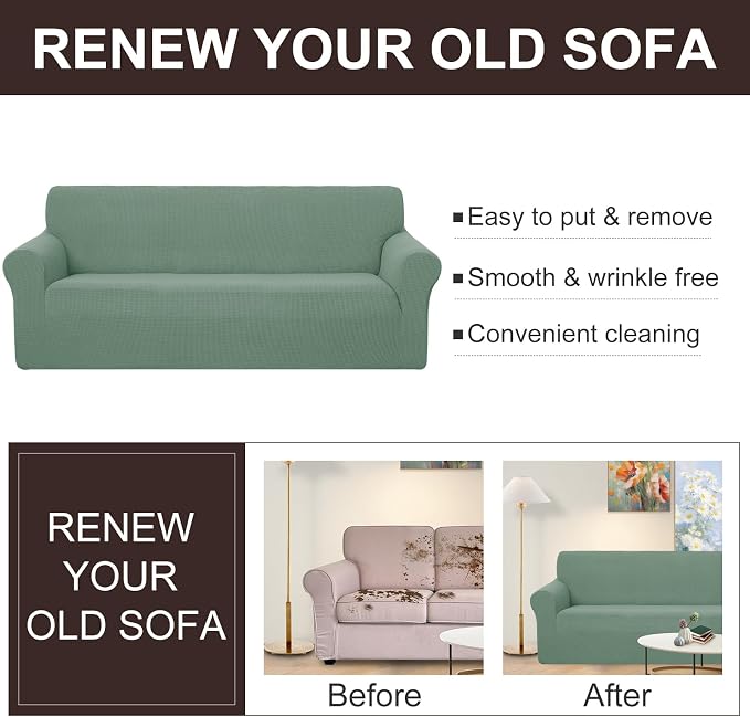 U-NICE HOME Loveseat Cover Stretch Couch Cover Sofa Cover Sofa Slipcover - Image 5