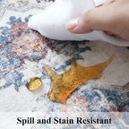5x7 Living Room Area Rugs: Washable Non-Slip Stain Resistant Rug - Image 4
