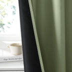 RYB HOME Bedroom Blackout Curtains 72 inches Long, 100% Blackout Thermal - Image 3