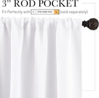 RYB HOME Curtains for Bedroom 84 inches Long 2 Panels Set, Privacy Thermal - Image 3