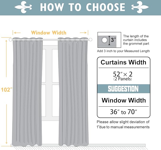 ChrisDowa White 100% Blackout Curtains 102 inch Long - Image 6