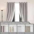 Thestoa Nickel Curtain Rods for Windows 30-62 Inch, 5/8" Stainless Steel Small - Image 6