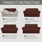 Easy-Going Stretch Oversized Loveseat Slipcover 1-Piece Sofa Cover Furniture - Image 6