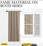 NICETOWN Blackout Curtains for Bedroom, 1 Pair, 70 by 63-inch, Window Treatment - Image 5