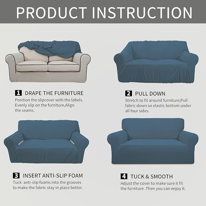 Easy-Going Stretch Chair Sofa Slipcover 1-Piece Couch Sofa Cover Furniture - Image 7