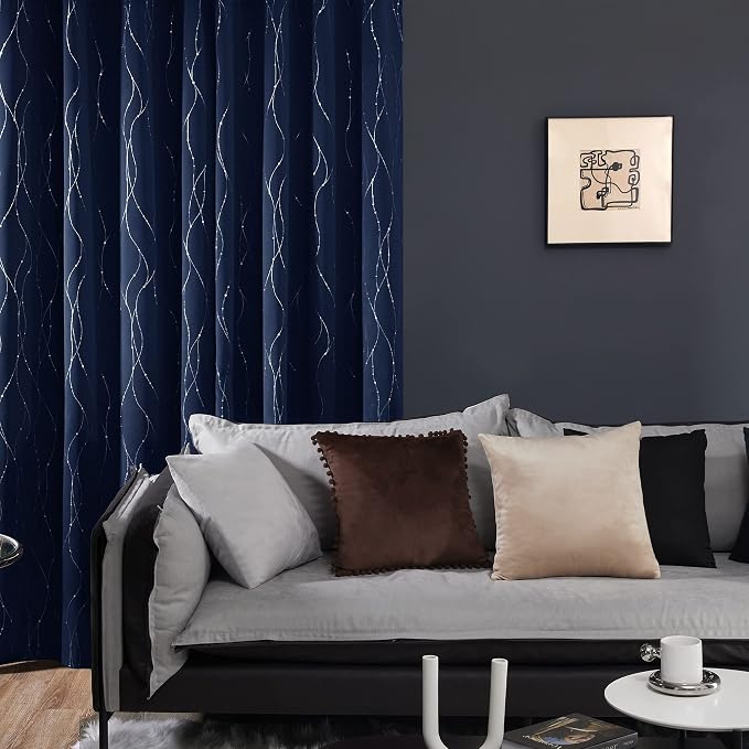 Deconovo Short Kitchen Curtains, Thermal Insulated Soundproof Drapes - Image 3
