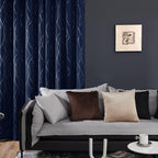 Deconovo Navy Blue Curtains, 42 x 95 Inch, Thermal Insulated Soundproof Privacy - Image 3