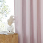 NICETOWN Blush Pink Linen Curtains - Image 5